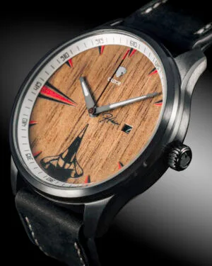 Reloj Hain Nogal 40mm - Lateral